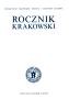 Rocznik Krakowski, tom 89 (2023). Krakw MMXXIII ~NOWOƠ~