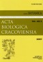 Acta Biologica Cracoviensia series Botanica, vol. 49/1 (2007) Acta Biologica Cracoviensia series Botanica, vol. 49/1 (2007)