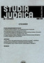 Studia Judaica 1/2015 Rok XVIII: 1(35)2015 (procznik) --PROMOCJA--